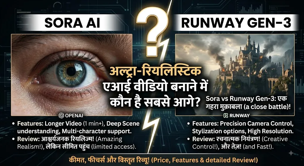 Sora AI vs Runway Gen-3