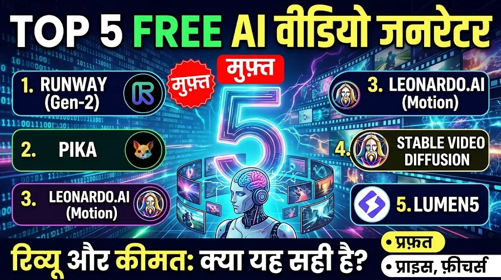 Top 5 Free AI Video Generator